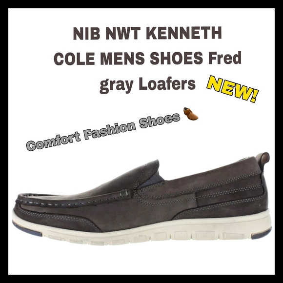 NIB NWT KENNETH COLE MENS SHOES Fred gray Loafers main image 6